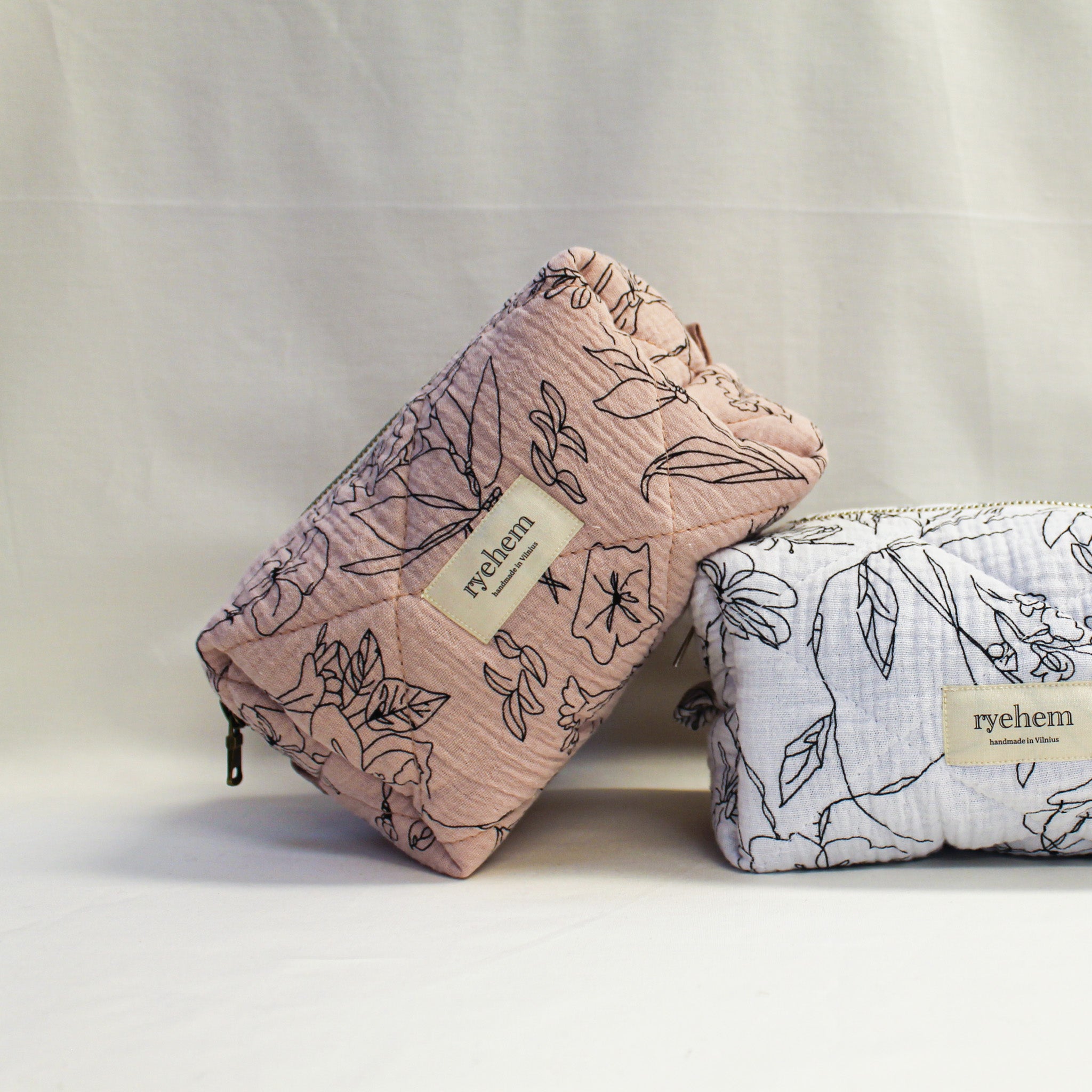 Quilted Cotton Pouch