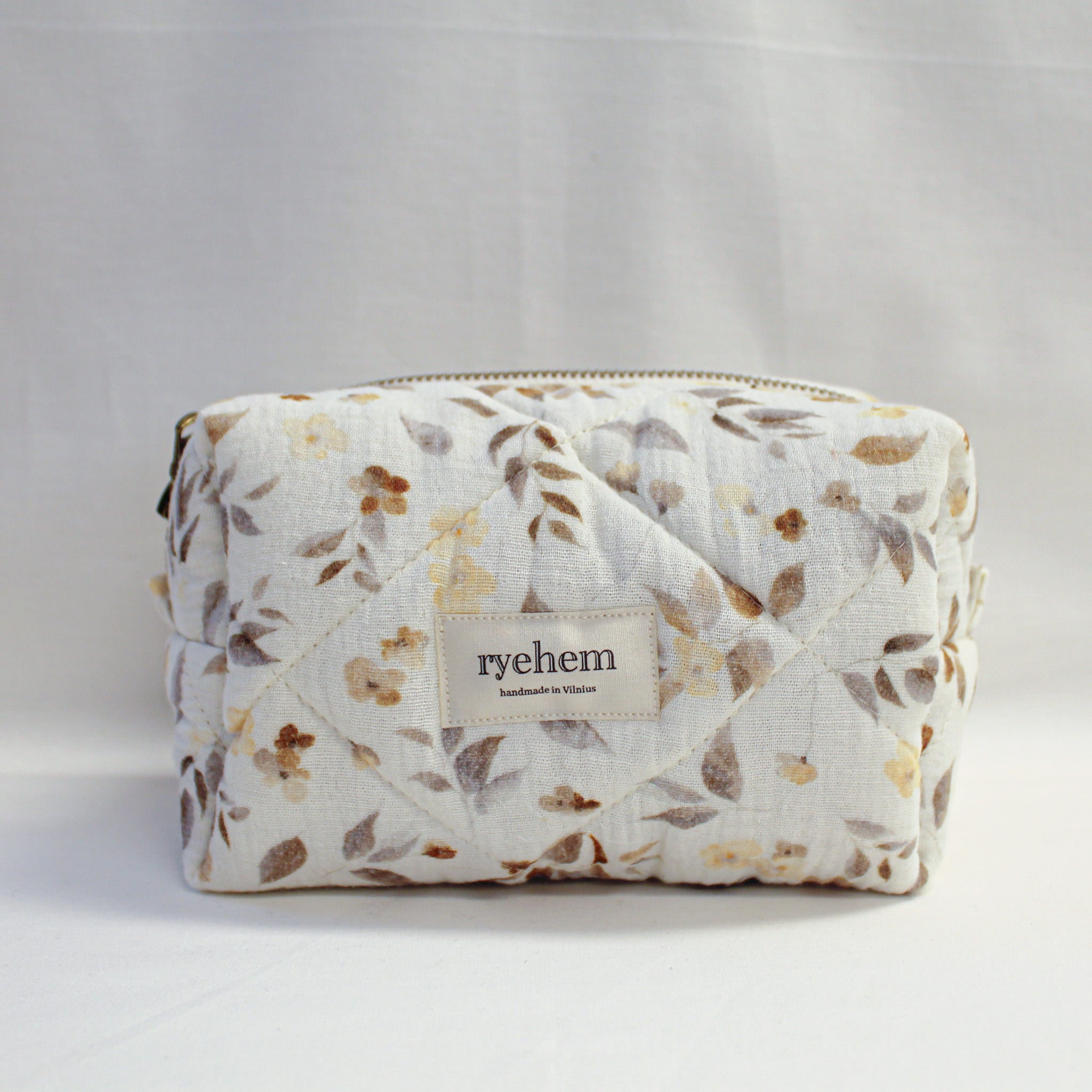 Quilted Cotton Pouch