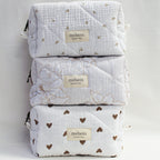 Quilted Cotton Pouch