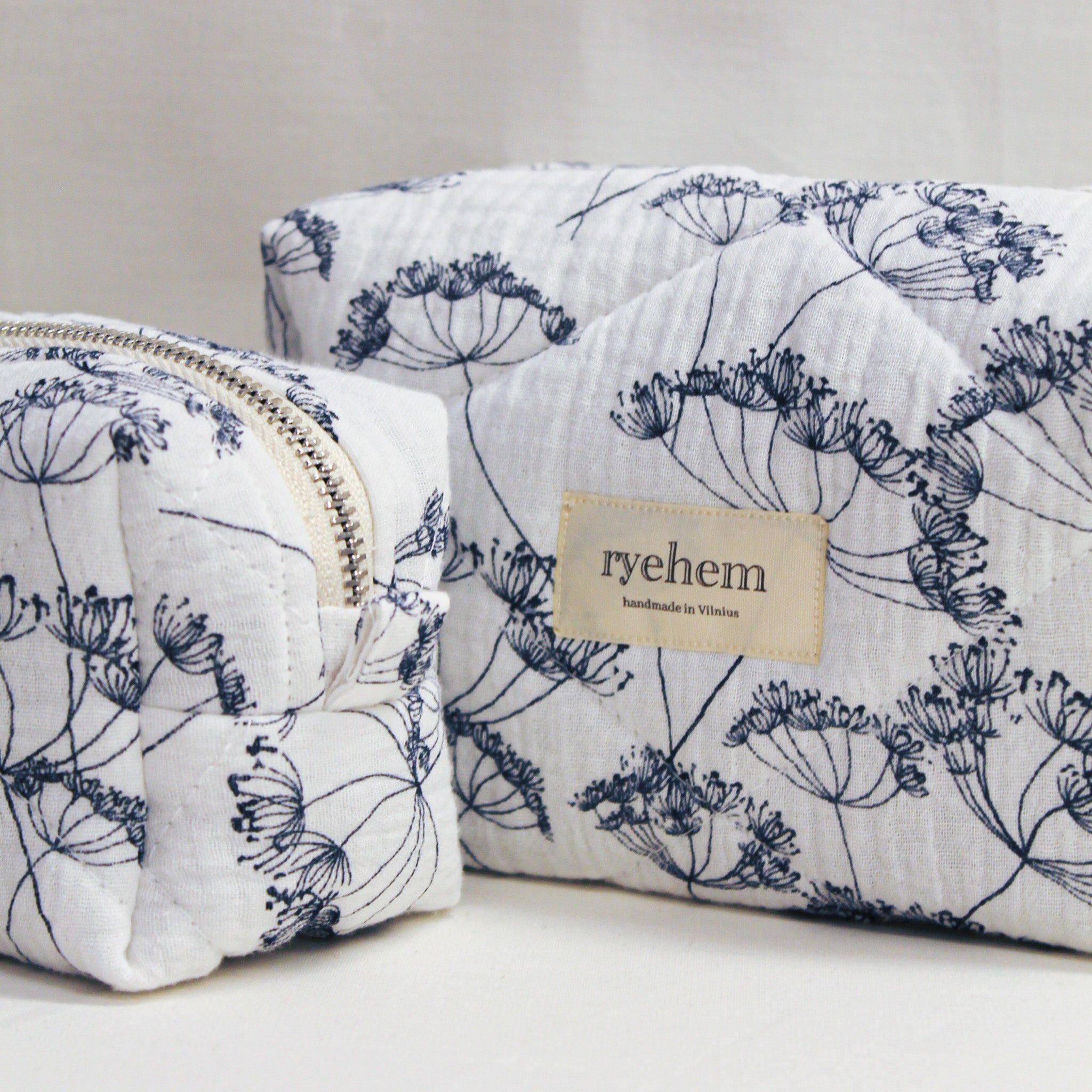 Quilted Cotton Pouch