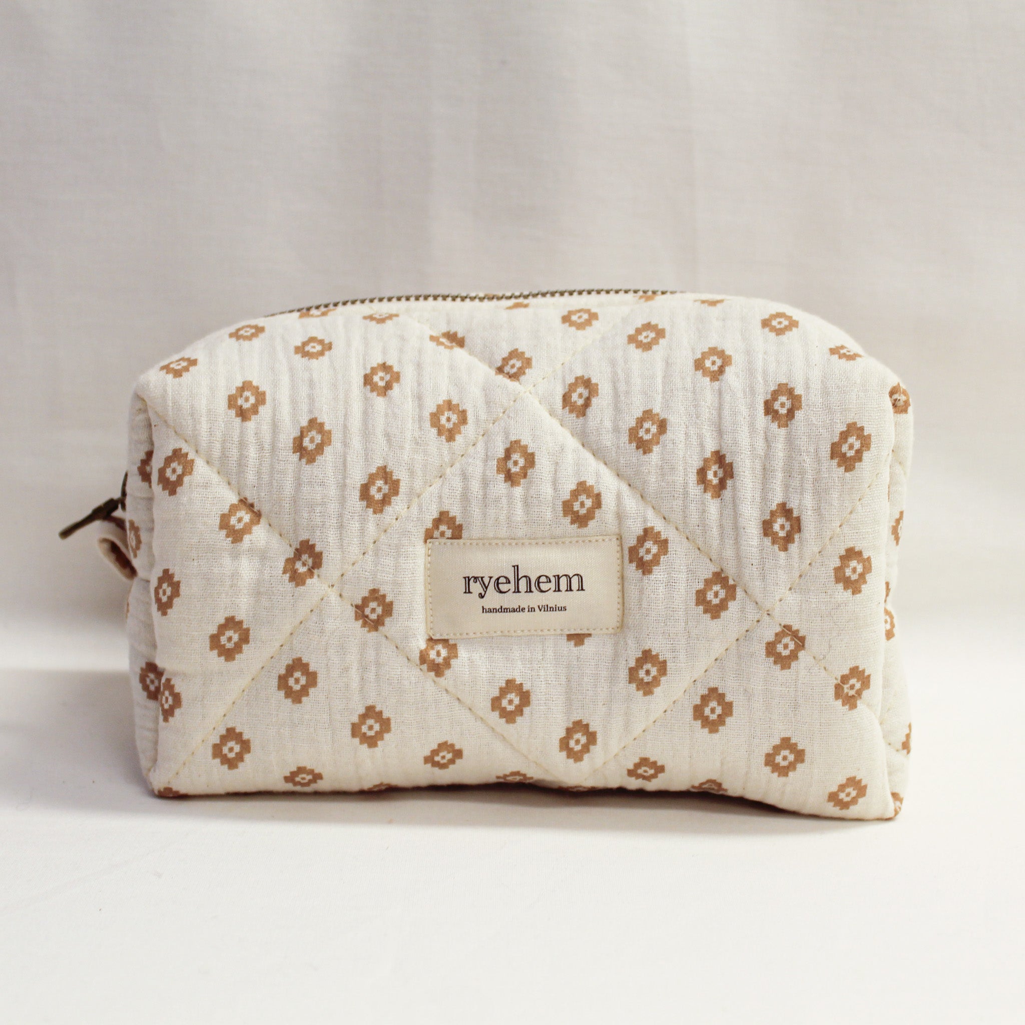 Quilted Cotton Pouch