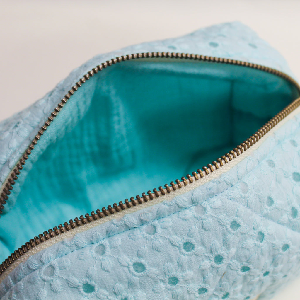 Embroidered Cotton Pouch