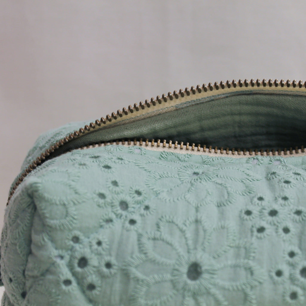 Embroidered Cotton Pouch