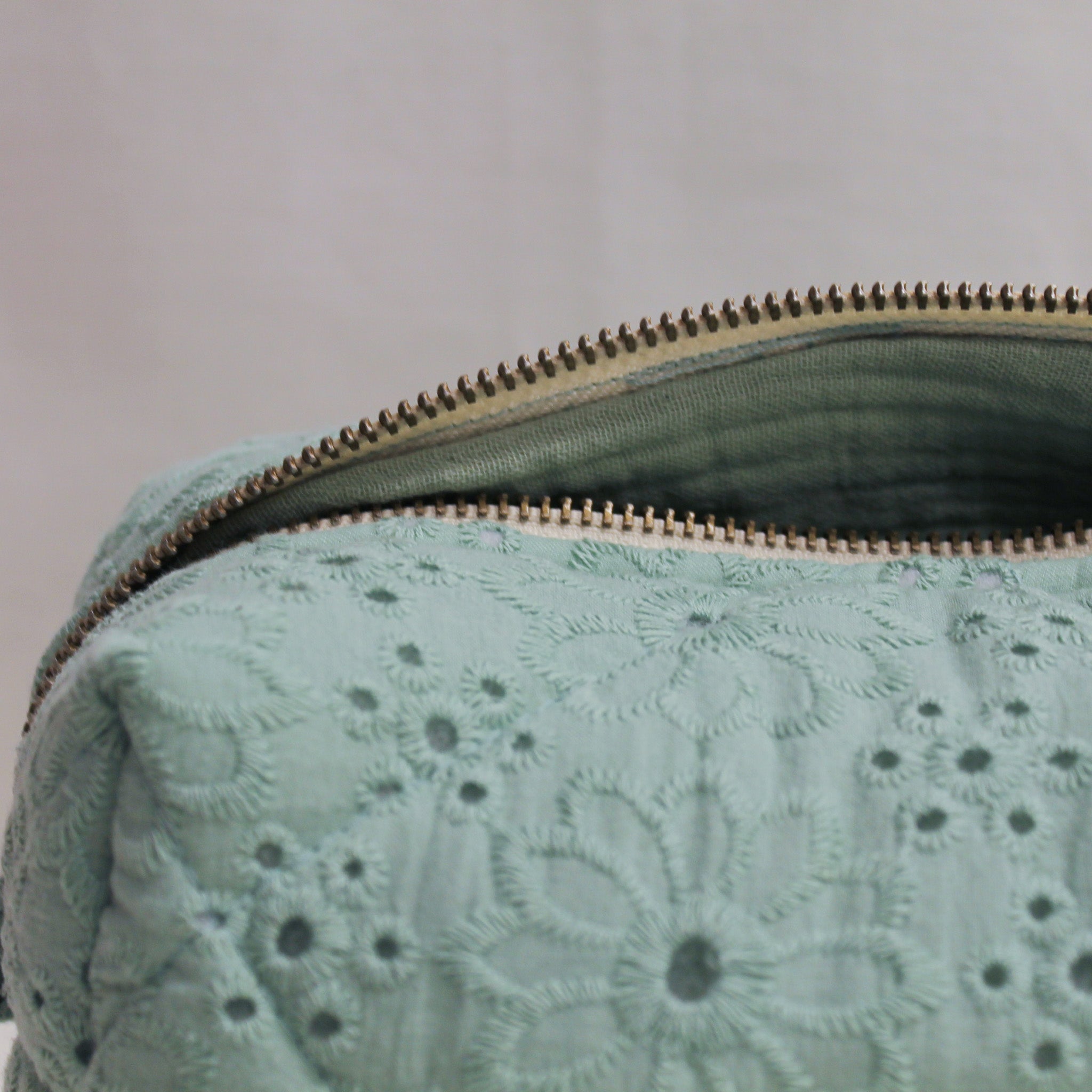 Embroidered Cotton Pouch