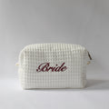 Large Personalised Embroidered Cotton Cosmetic Bag