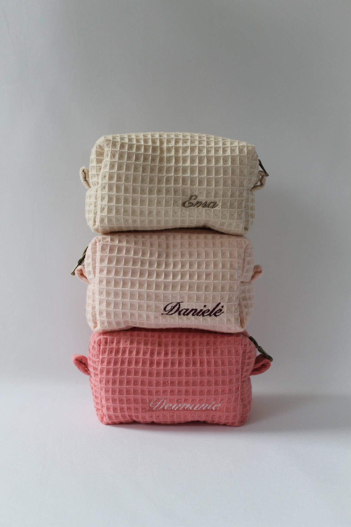 Large Personalised Embroidered Cotton Cosmetic Bag