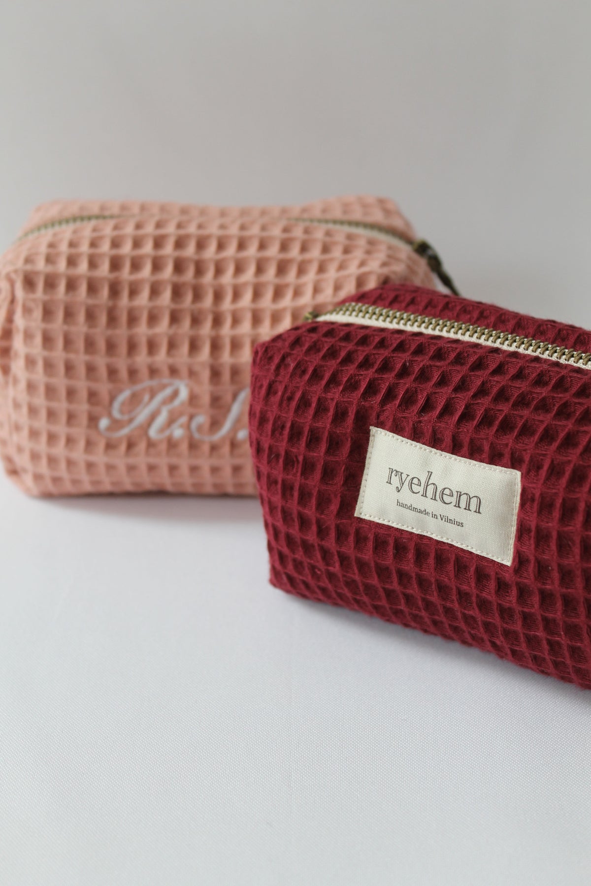 Large Personalised Embroidered Cotton Cosmetic Bag