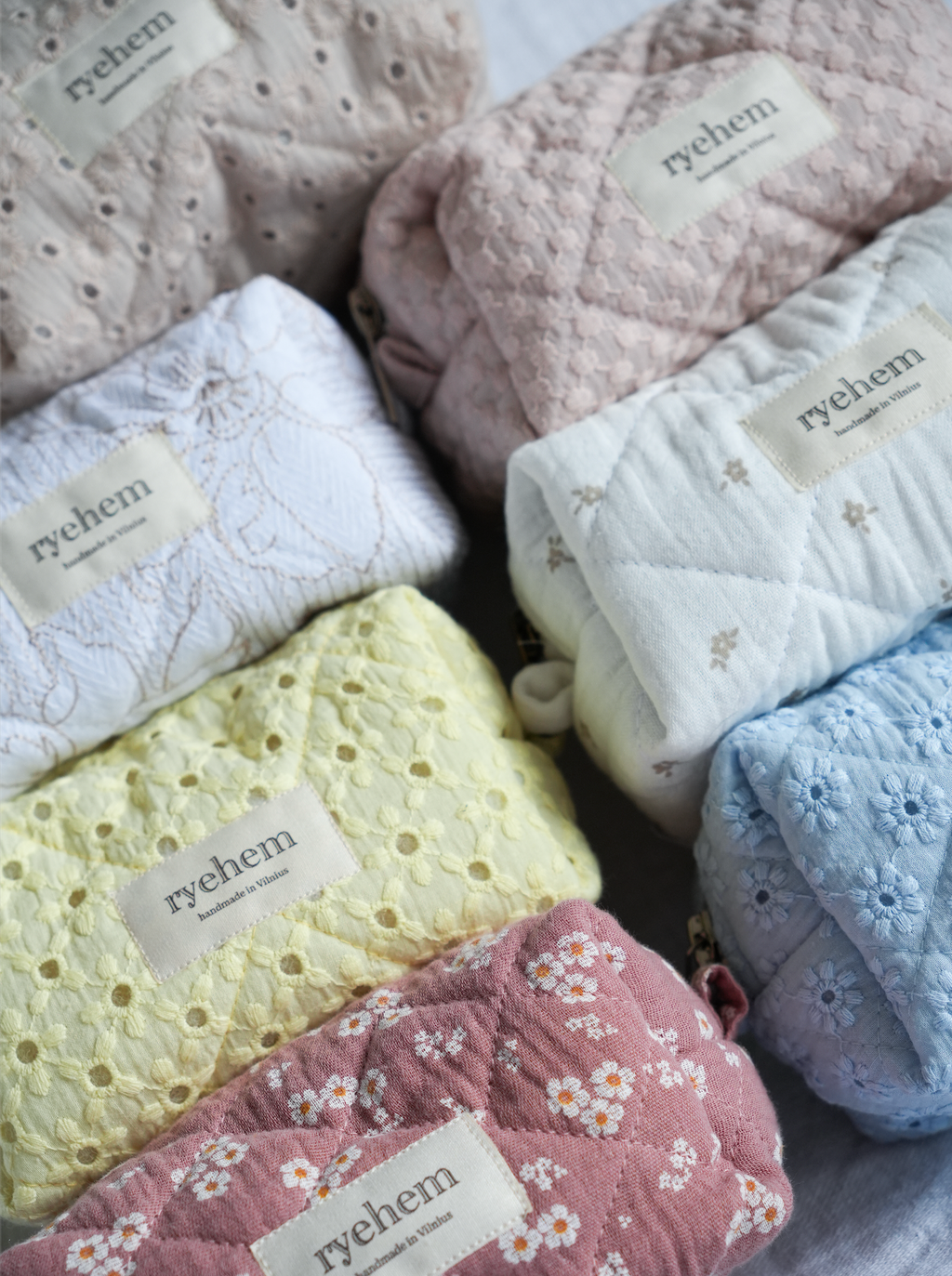 Embroidered Cotton Pouch